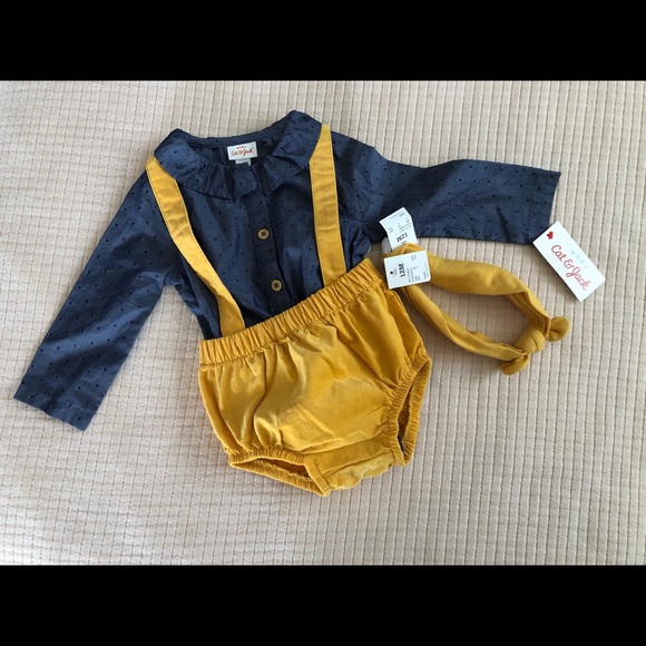 Cat & Jack Other - Cat & Jack Girls Infant 3 Piece Set Sz 12M